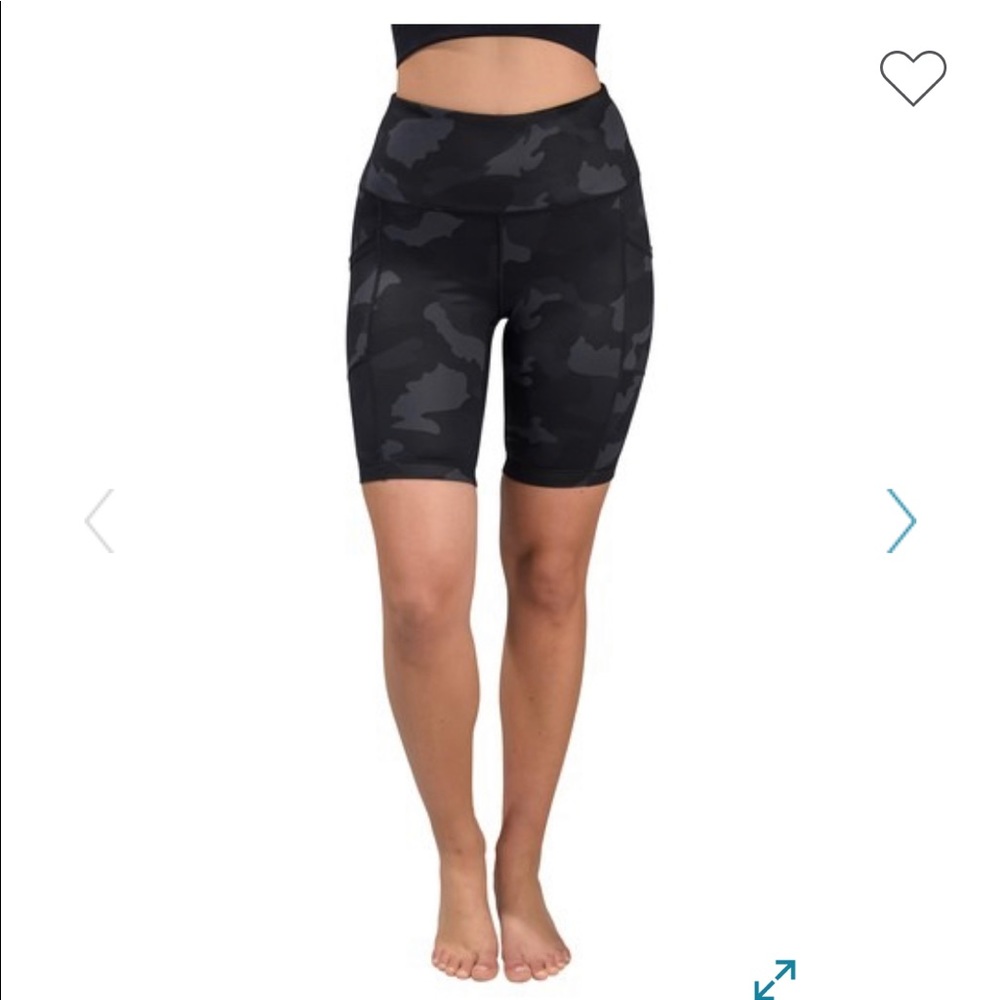 Camo biker shorts